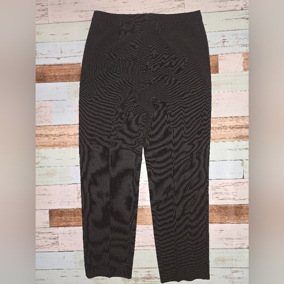 Ann Klein Chic Black Pin-stripped Pants - Picture 3 of 6